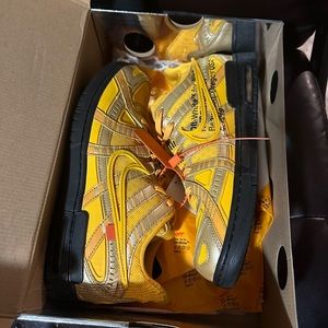 Off White University Gold Rubber Dunks